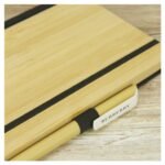 A5 size Bamboo Notebooks with Pen Loop & Page Marker - Image 5