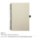 A5 Size Milk Paper Spiral Notebooks, 70 Sheets 80 GSM - Image 5