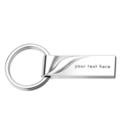 Metal USB Flash with Key Ring - Image 2
