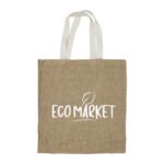 Jute Bags with White Handles, Long-lasting & Eco-friendly - Image 2