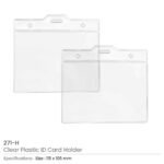 Clear Plastic ID Card Holder - Image 3