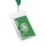 Vertical ID Card Holder with Resealable Zip - Image 2