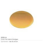 Oval Flat Metal Badges - Image 5