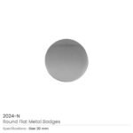 Round Flat Metal Badges 20mm, Gold and Silver Colors - Image 3