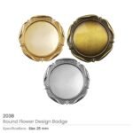 Round Flower Design Logo Badges - Image 8