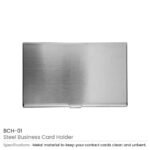 Steel Business Card Holder - Image 4