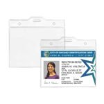 Clear Plastic ID Card Holder - Image 2
