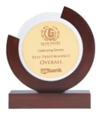 Wood Award Plaque with Printing