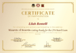 Certificates