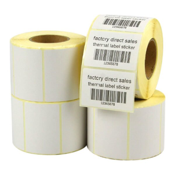 Thermal label with logo