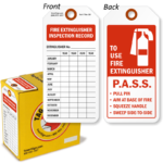 Fire extinguisher tag