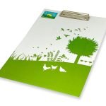 Clip board with logo