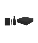LAUTA - Giftology Set of Stainless Bottle, Notebook and Pen - Black - Image 3