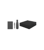 LAUTA - Giftology Set of Stainless Bottle, Notebook and Pen - Grey - Image 2