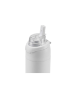 AERO SIP - Hans Larsen Recycled Stainless Steel Bottle with Dual Sip Lid - White - Image 3