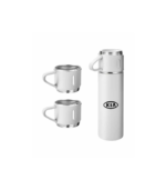SAFFLE - Giftology Family Set of Vacuum Flask & Two Cups - White - Image 3