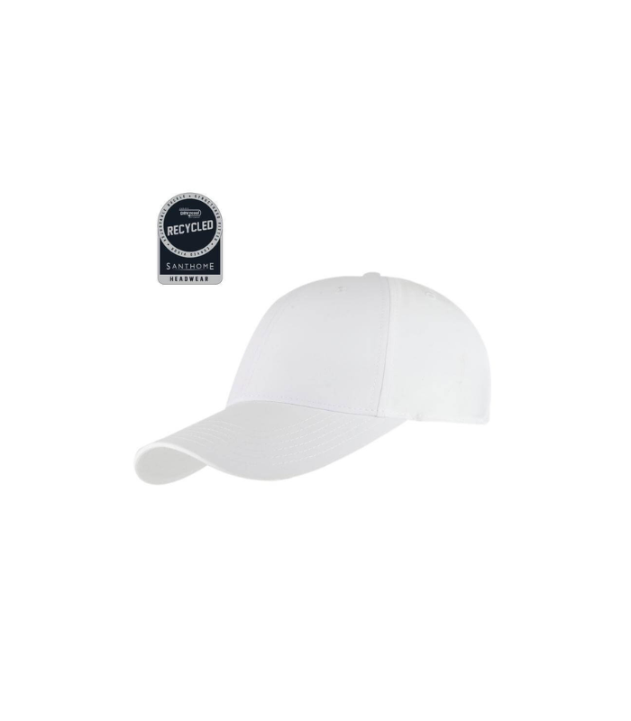 ULTRA - Santhome RPET 6 Panel DryNCool® Sport Cap - White