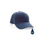Impact AWARE™ 6 Panel 280gr Recycled Cotton Cap - Navy Blue