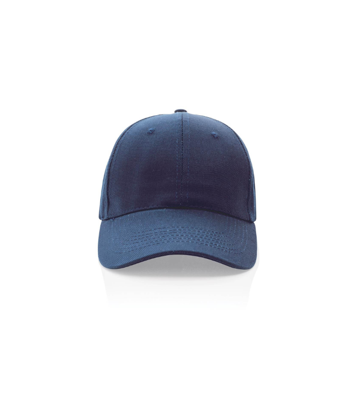 Impact AWARE™ 6 Panel 280gr Recycled Cotton Cap - Navy Blue
