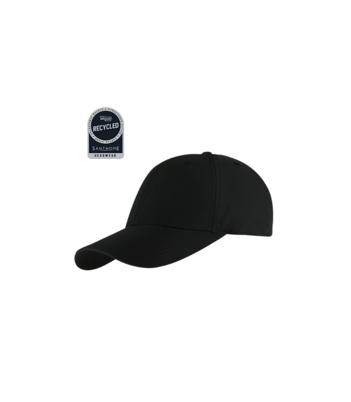 ULTRA - Santhome RPET 6 Panel DryNCool® Sport Cap - Black