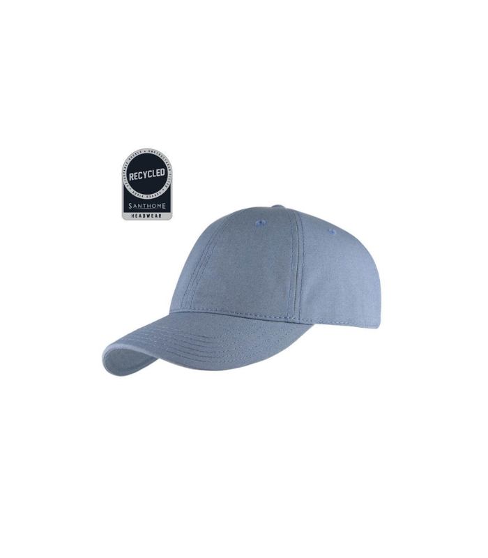 FLEX - Santhome Recycled 6 Panel Relaxed Fit Cap - Sky Blue