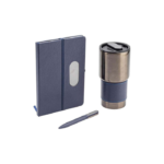 GIESSEN-Hans-Larsen-Gift-Set-of-Tumbler-Notebook-and-Pen-Blue-Starlink
