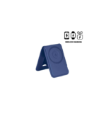 MAG3 - Giftology 3-in-1 Magnetic Wireless Charger Card Holder - Navy