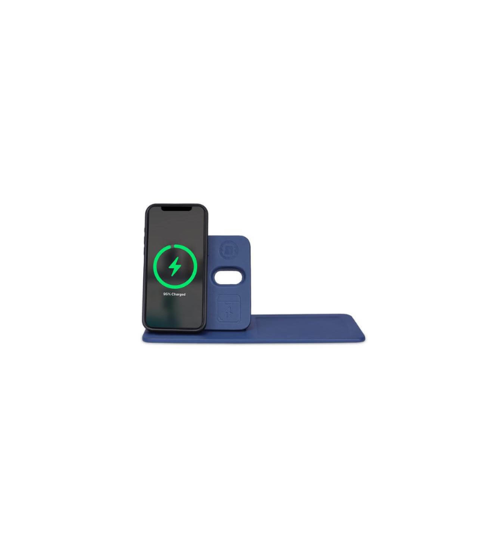 AVRON - Giftology 3-in-1 Magnetic Wireless Charger Desk Tray - Navy