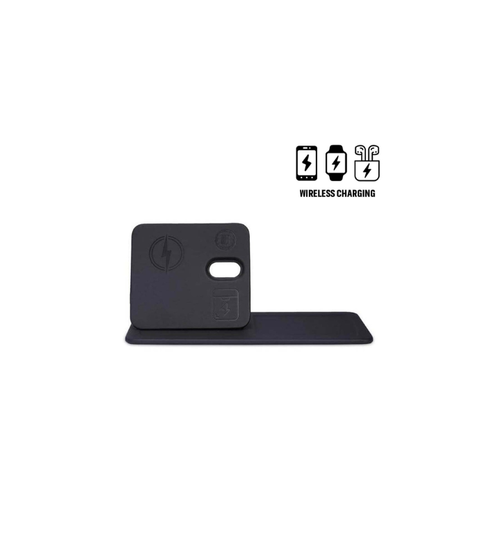 AVRON - Giftology 3-in-1 Magnetic Wireless Charger Desk Tray - Black