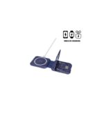TURIN - @memorii Foldable Wireless Charger and Multicable Set - Navy Blue