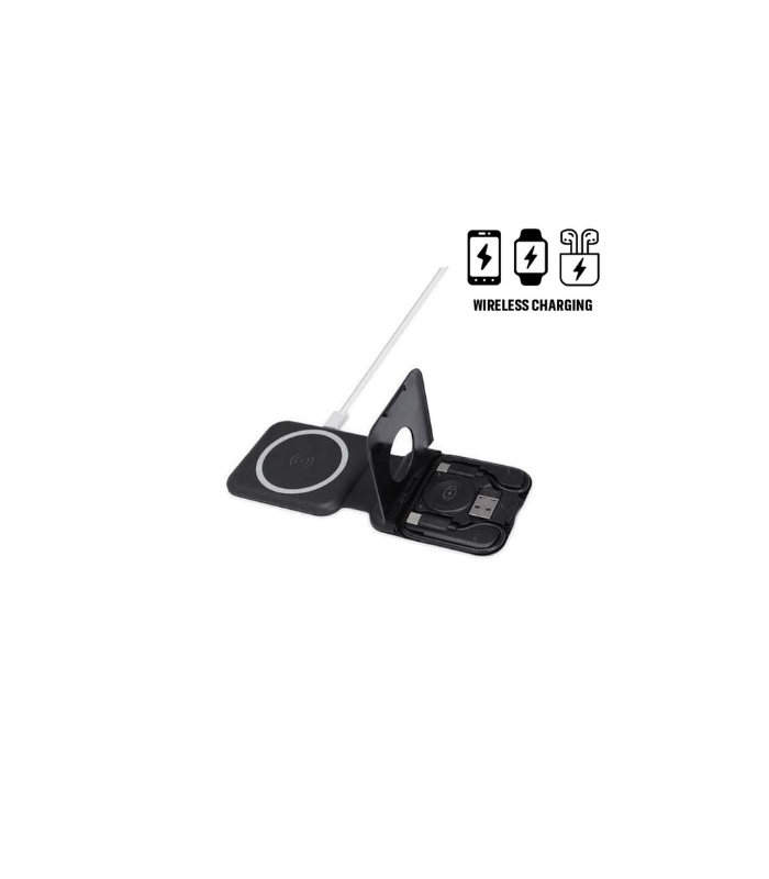 Untitled design - 2026-01-13T140850.800 TURIN - @memorii Foldable 2-in-1 Wireless Charger and Multicable Set - Black