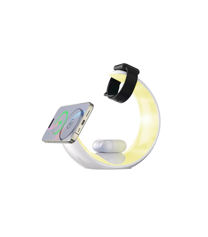 NEXO - Giftoloy 4-in-1 Wireless Charger with Night Light - White