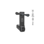 ZEPHYR - @memorii 4-in-1 Fan Powerbank, Safety Alarm & Torch - Black