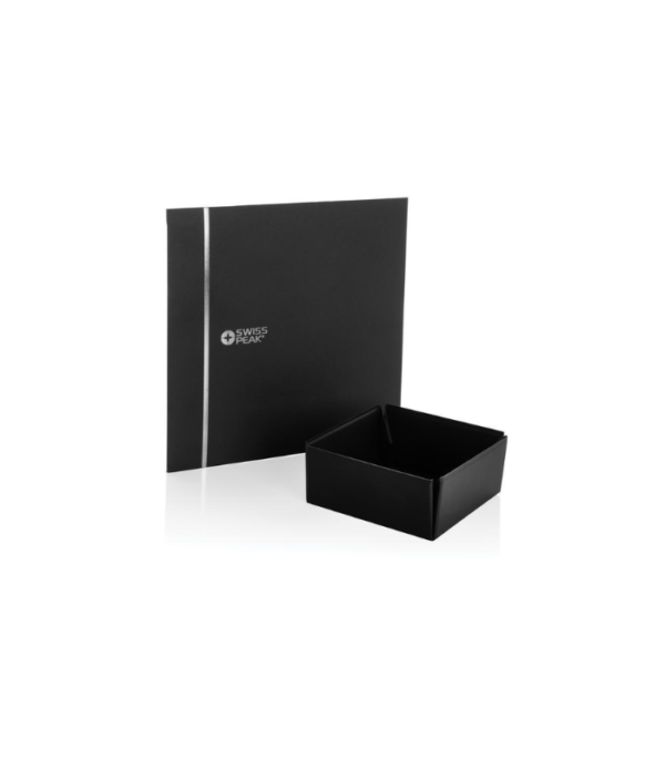 Swiss Peak® RCS Recycled PU Foldable Magnetic Storage Tray - Black