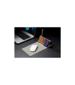 BLACE - CHANGE ZERO Recycled PU 15W Wireless Mousepad & Desk Organizer - Grey - Image 7