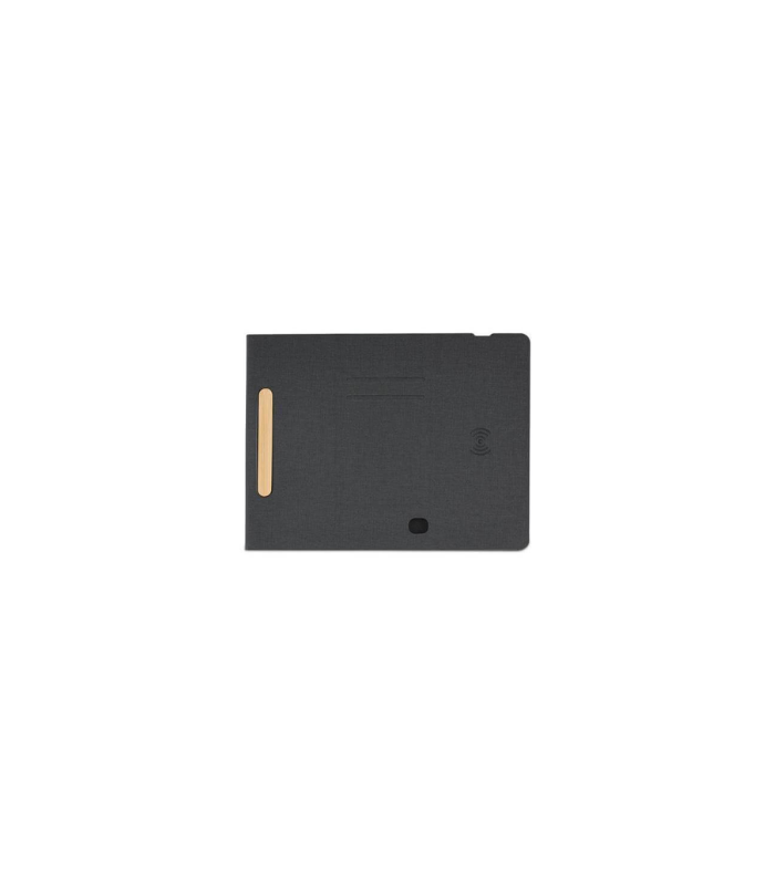 BLACE - CHANGE ZERO Recycled PU 15W Wireless Mousepad & Desk Organizer - Black