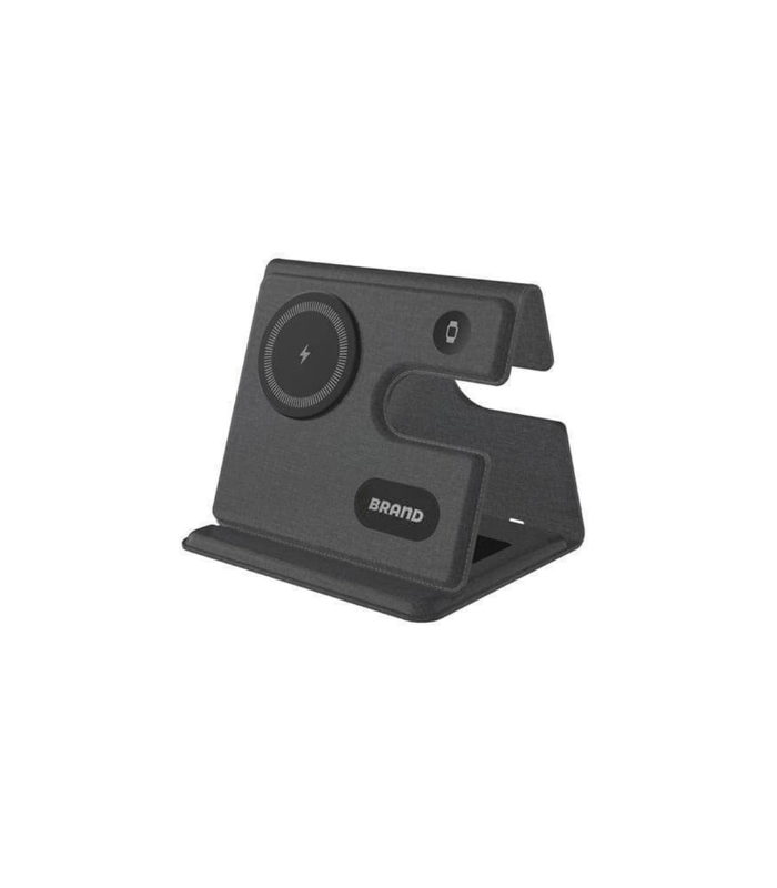 PLANA - CHANGE ZERO Recycled 3-in-1 Wireless Charger Station - Black