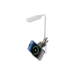 ALMERE - Giftology 3-in-1 Desk Lamp with 15W Wireless Charger & Pen Holder - White