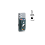 MARZ - Santhome® Magnetic Phone Cardholder with Santhome Tag Pocket - Dark Green