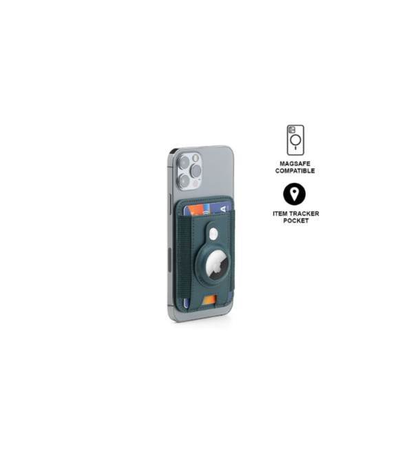 MARZ - Santhome® Magnetic Phone Cardholder with Santhome Tag Pocket - Dark Green