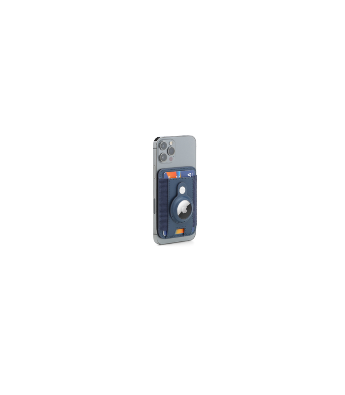 MARZ - Santhome® Magnetic Phone Cardholder with Santhome Tag Pocket - Navy Blue