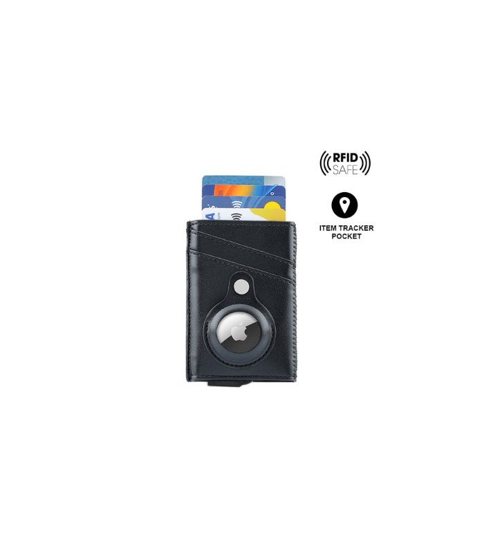 TROMSI - Santhome® PU Card Holder with Santhome Tag pocket - Black