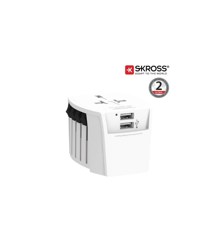 SKROSS World Travel Adapter MUV USB 2A