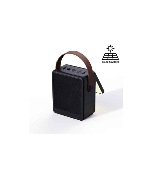 SOLA - @memorii RCS Recycled Solar Speaker & Lamp - Black