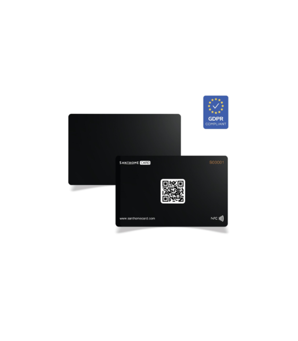 Santhome Card - Digital Business NFC Card - Black