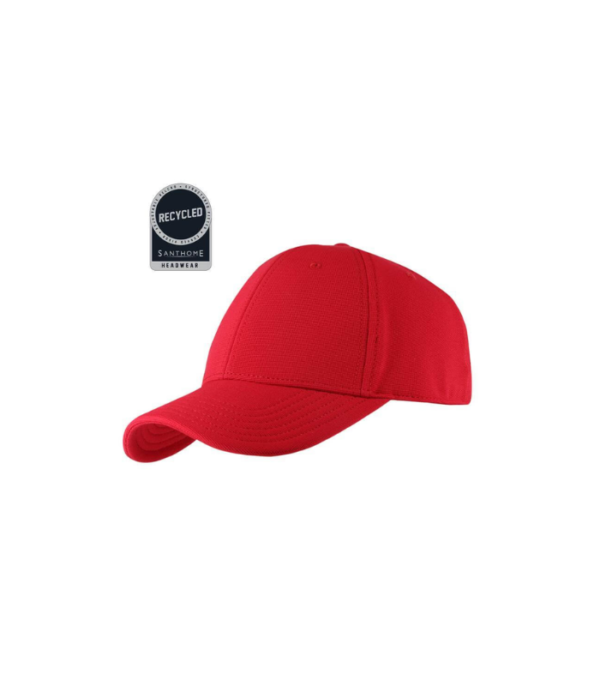 TITAN - Santhome Recycled 6 Panel Adjustable Cap - Red