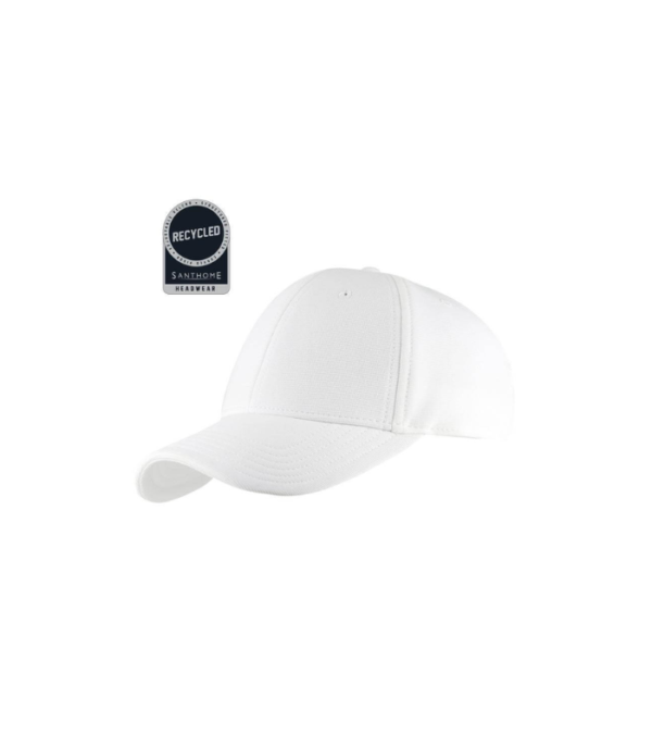 TITAN - Santhome Recycled 6 Panel Adjustable Cap - White