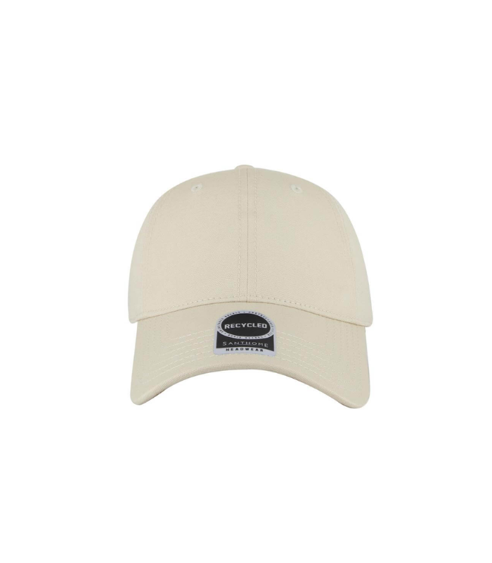 FLEX - Santhome Recycled 6 Panel Relaxed Fit Cap - Beige