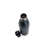 GRODNO - Soft Touch Insulated Water Bottle - Navy Blue - Image 2