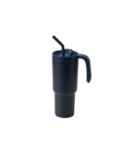 FORZA 360 - Hans Larsen Recycled Stainless Steel/PP Tumbler with 360 Branding - Navy Blue - Image 5
